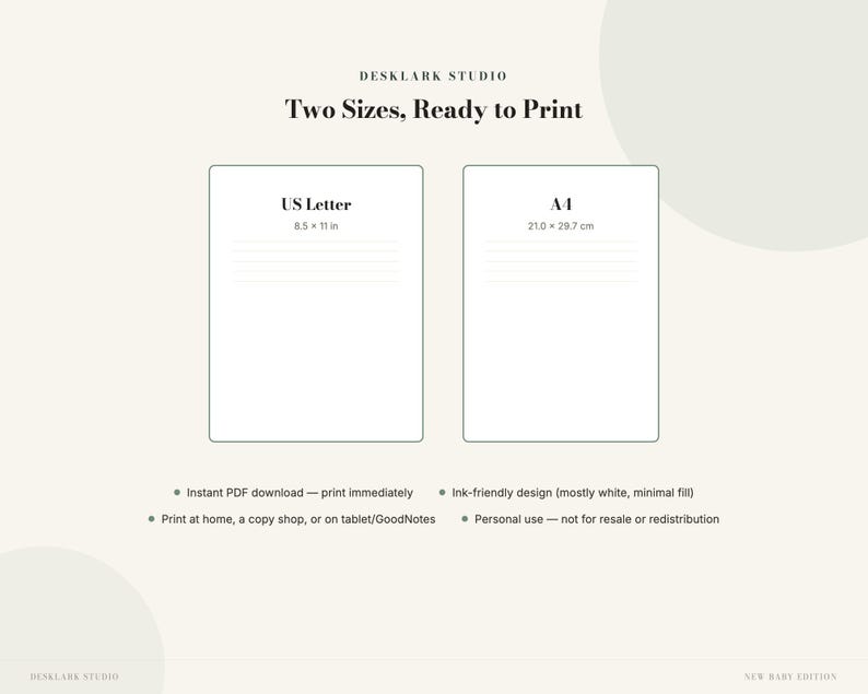 New Baby Budget Planner | First-Year Baby Cost Planner, Gear, Childcare & Savings Printable | Instant Download PDF image 4