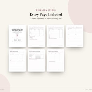 Valentines Day Budget Planner | Date Night Fund Tracker, Romantic Gift Budget, Anniversary Savings | Instant Download PDF image 5