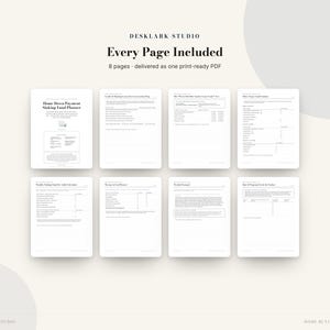 Home Down Payment Sinking Fund Planner | Down Payment Savings Tracker, Closing Cost & Moving Budget | Instant Download PDF image 5