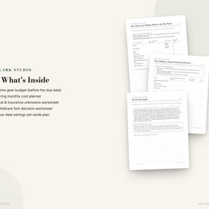 New Baby Budget Planner | First-Year Baby Cost Planner, Gear, Childcare & Savings Printable | Instant Download PDF image 2