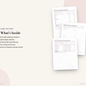 Valentines Day Budget Planner | Date Night Fund Tracker, Romantic Gift Budget, Anniversary Savings | Instant Download PDF image 2