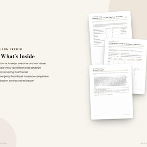 New Pet Budget Planner | First-Year Dog & Cat Cost Planner, Vet Schedule and Savings Printable | Instant Download PDF image 2