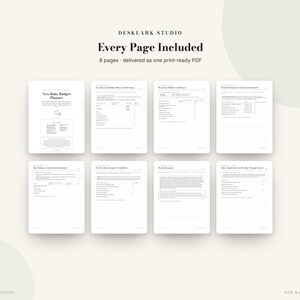 New Baby Budget Planner | First-Year Baby Cost Planner, Gear, Childcare & Savings Printable | Instant Download PDF image 5