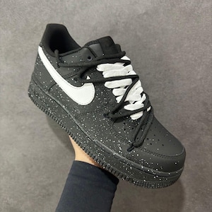 Custom sneakers,White paint art Air Force One, handmade with wash-resistant protection,Unique and Perfect for birthday Gift, streetwear fits