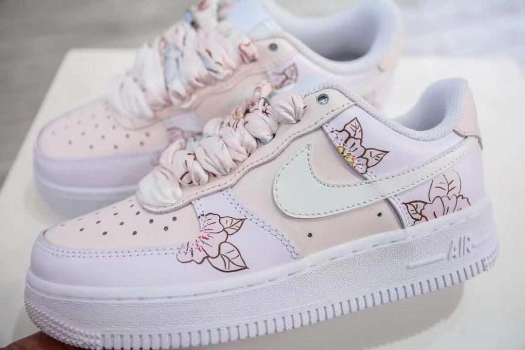 Nike Air Force 1 ホワイト 花刺繍 Flower nike af1 - Etsy 日本
