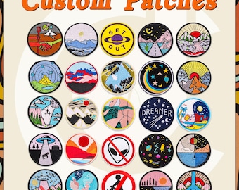 Apliques bordados personalizados: termocolantes, com velcro - Venda por atacado sem pedido mínimo.