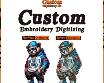 Serviço personalizado de digitalização de bordados – do logotipo ao arquivo de bordado