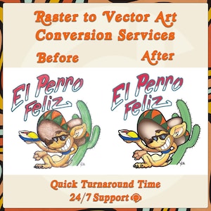 Raster to Vector Conversion – Custom logo to Svg, Pdf, Ai, Eps for print, shirts, banners, packaging, color separation