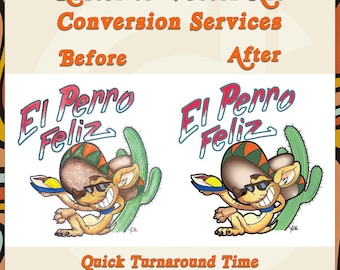 Conversão de raster para vetor – Redesenho personalizado de logotipo, arquivos de alta resolução