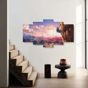 The Legend of Zelda Tears of the Kingdom, The Legend of Zelda: Breath of the Wild Poster Decor, Game Poster, The legend of Zelda Canvas