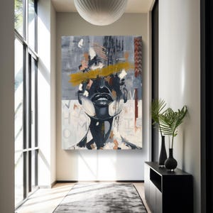 African American Home Wall Decor Kultur Wandkunst, Afrikanische Kultur Kunstwerk, Poster Malerei, Abstrakt Afrika Dekor, Hauswand Afrikanische Kunst