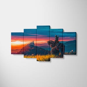 The Witcher 3 High Quality Canvas Decor, The Witcher Wall Art, Geralt Poster, Gaming Print,  The Witcher Canvas, Art Canvas, Art Poster