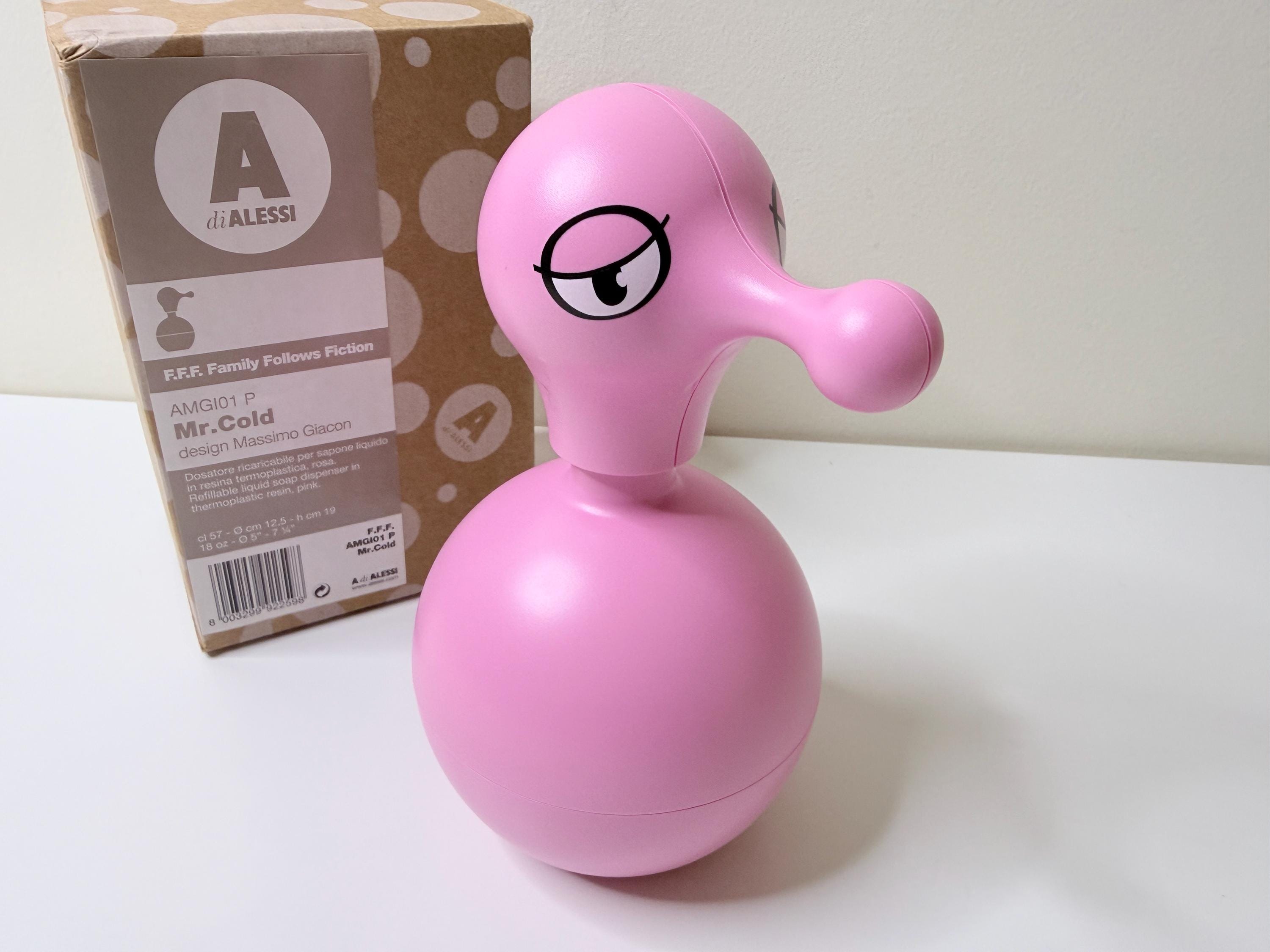 Alessi Liquid Soap Dispenser Pink - Mr Cold - Etsy
