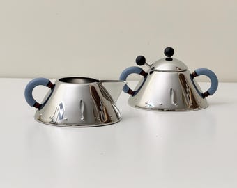 Alessi Michael Graves Chrome Set / Waterkettle 9093 Milk & Sugar