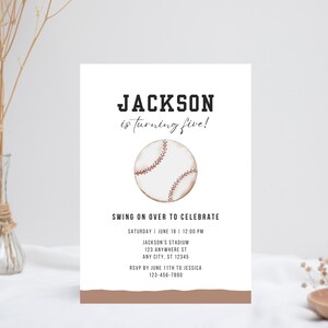 Baseball-Geburtstags-Einladung, Baseball-Party einladen, Baseball-Geburtstags-Einladung für Jungen, Sport-Geburtstag, bearbeitbare Vorlage, sofortiger Download