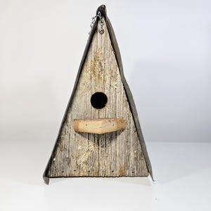 Rustic A-Frame Birdhouse