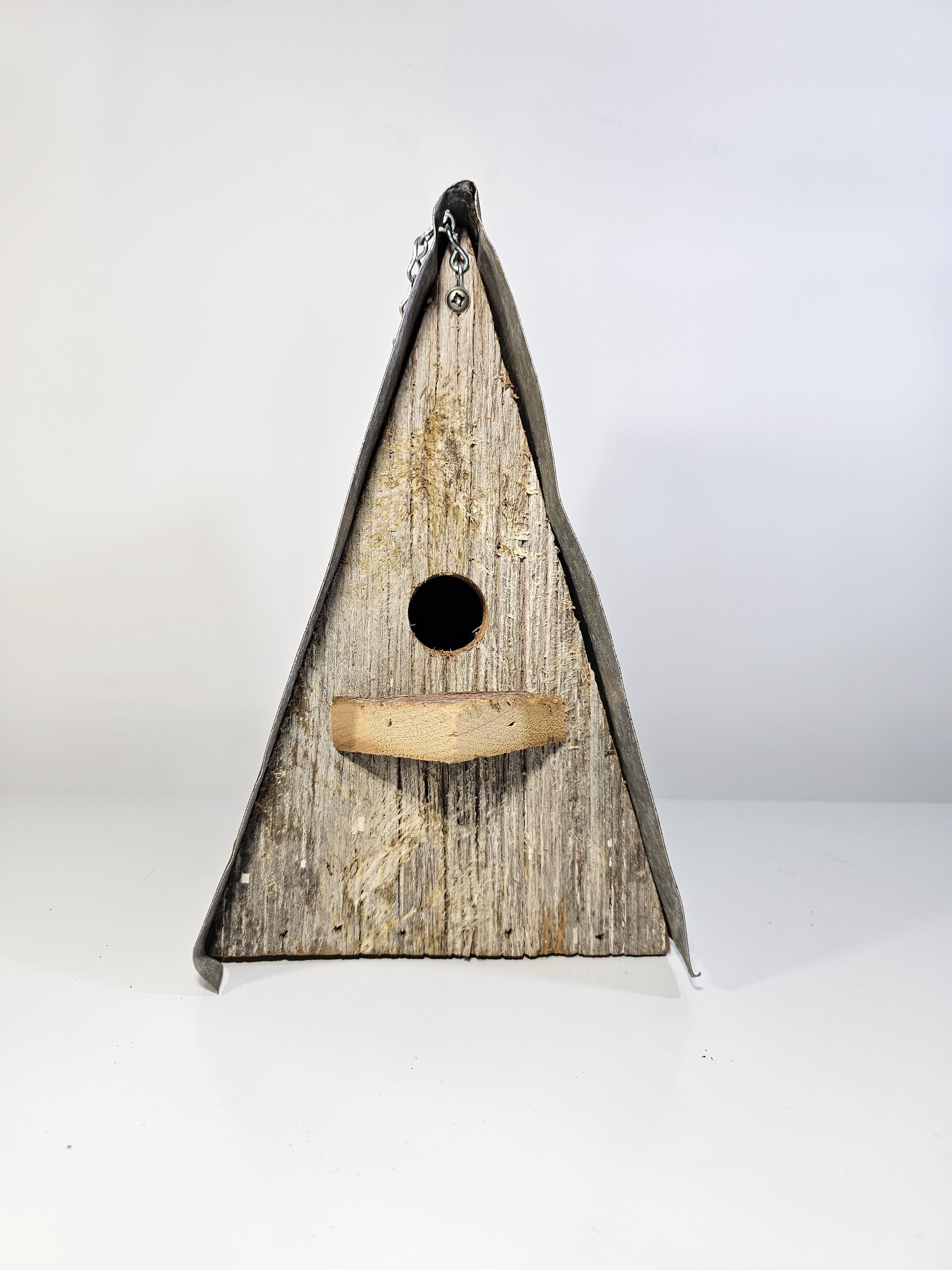 Rustic A-Frame Birdhouse