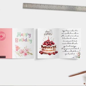 Biglietto di Auguri Digitale "Buon Compleanno" – Poesia Elegante e Romantica da Scaricare e Stampare