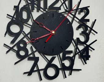 Geometric Design Wall Clock – Modern Style and Unique Craftsmanship