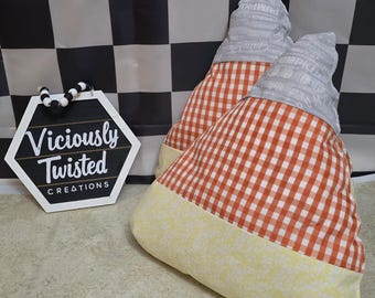 Handmade Candy Corn Accent Pillows