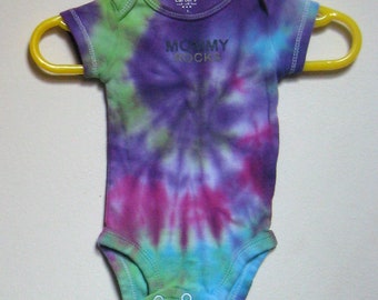 Tie Dyed Onesie Baby Newborn Onesy Mommy Rocks