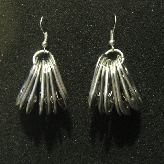 Recycled Soda Pop Can Tab Earrings