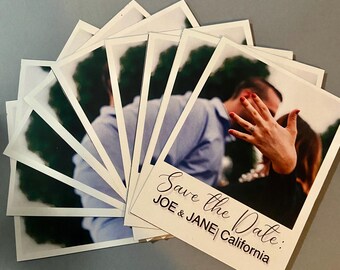 Save the Date Magnets | Wedding Favors | Custom Photo Magnets | Personalized Fridge Magnets | Save the Date