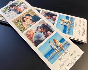 Save the Date Magnets | Wedding Favors | Custom Photo Magnets | Personalized Fridge Magnets | Save the Date | Photo Strip