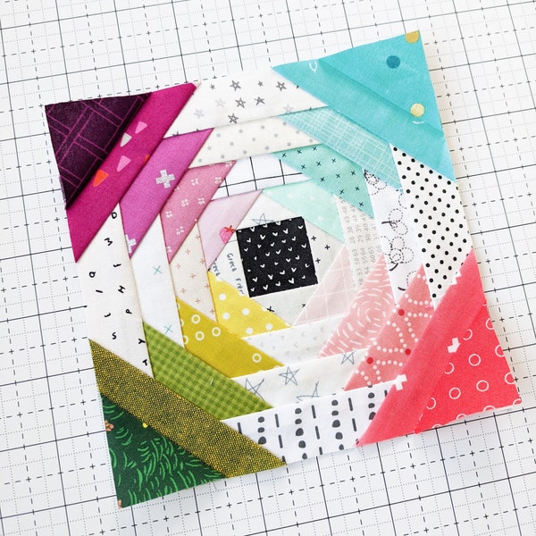 Tiny Pineapple Foundation Paper Piecing Quilt Block Pattern || Beginner Friendly Modern FPP Pattern || Digital Download