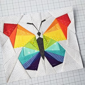 Butterfly Foundation Paper Piecing (FPP) Pattern || Digital Download || PDF Pattern