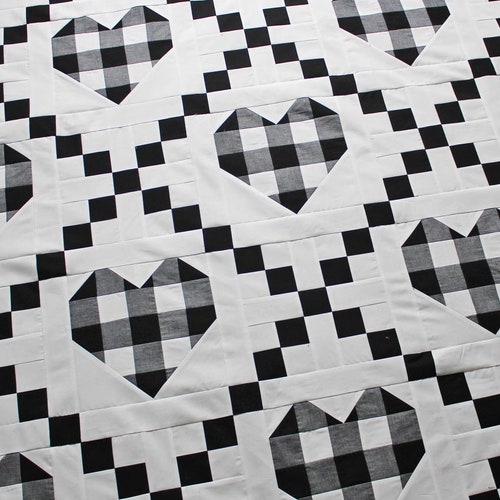 Hearts Crossed Quilt Pattern Etsy