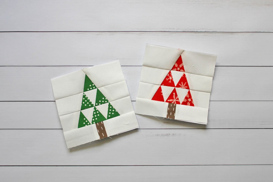 Mod Tree Foundation Paper Piecing Quilt Block Pattern || Modern ...
