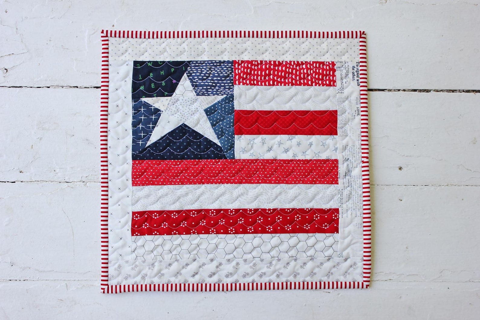 Star Spangled Mini Quilt PDF Pattern With Two Star Block Options - Etsy
