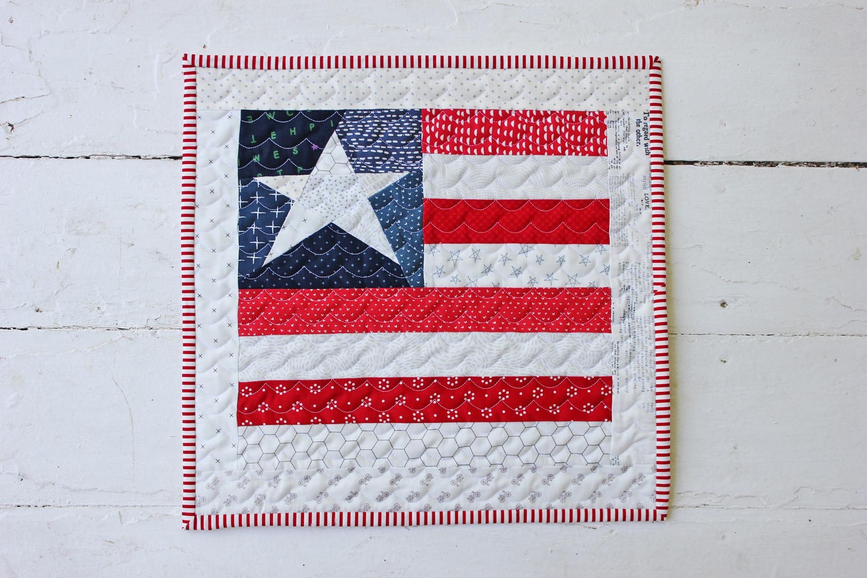 Star Spangled Mini Quilt PDF Pattern With Two Star Block Options - Etsy