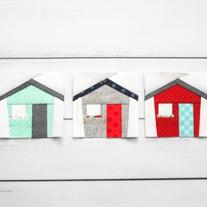 Tiny House Foundation Paper Piecing FPP Pattern || Easy and Modern Quilt Block Pattern in Two Sizes