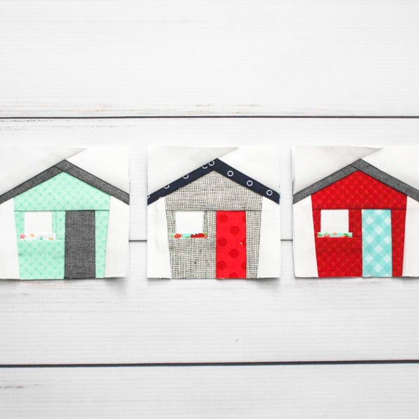 Tiny House Foundation Paper Piecing FPP Pattern || Easy and Modern Quilt Block Pattern in Two Sizes