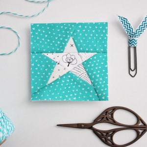 Tiny Star (3 sizes!) Foundation Paper Pieced Quilt Block pattern (PDF Download)