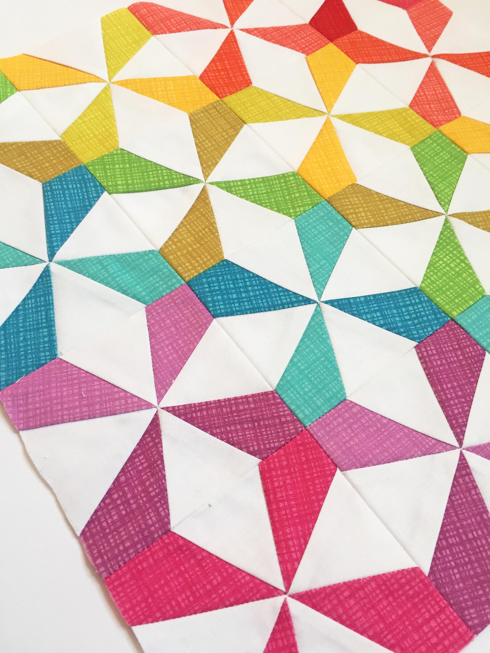 Kaleidoscope Foundation Paper Pieced Quilt Block Pattern Modern FPP Kaleidoscope Foundation Paper Pieced Quilt Block Pattern Modern FPP
