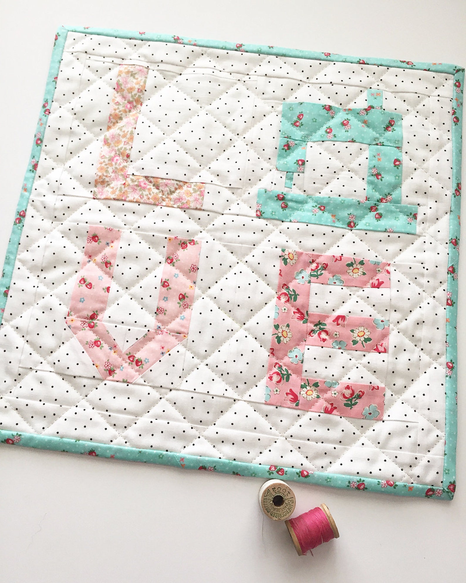 Sew in Love PDF Mini Quilt Pattern - Etsy