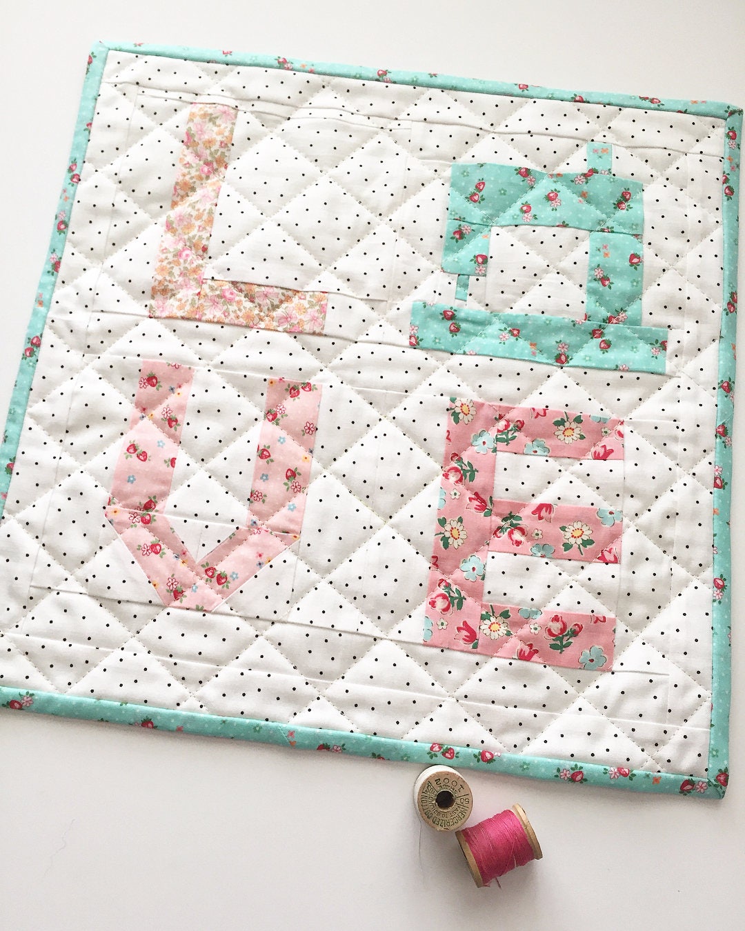 Sew in Love PDF Mini Quilt Pattern - Etsy