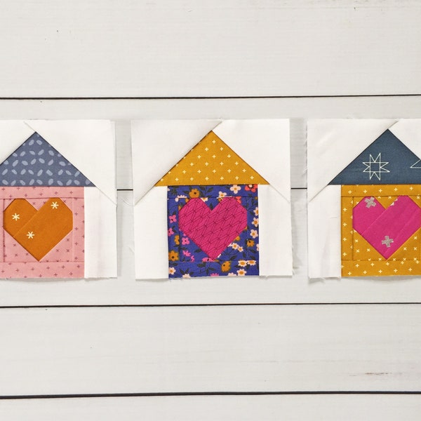 Home Sweet Home Foundation Paper Piecing FPP Quilt Block Pattern