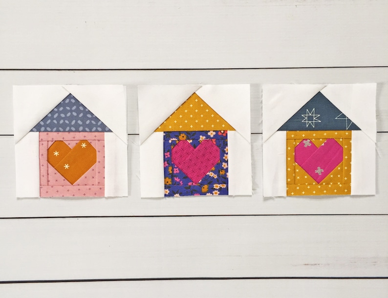 Home Sweet Home Foundation Paper Piecing FPP Quilt Block image 0