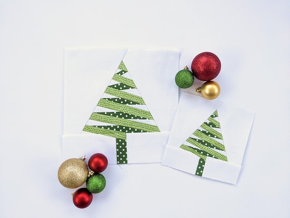 christmas tree block pattern