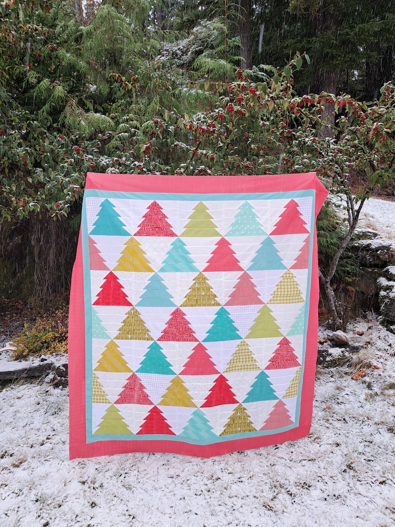 Merry Little Trees Quilt and Table Runner Pattern Bundle Etsy