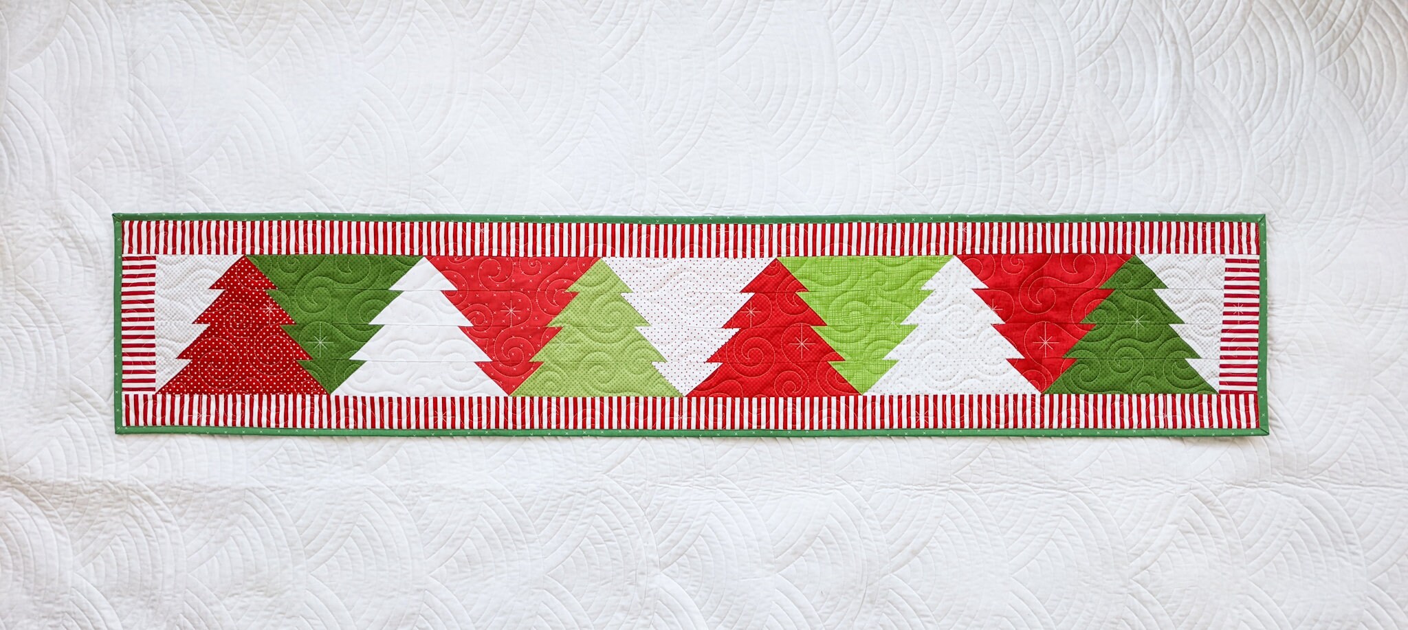 Merry Little Trees Quilt and Table Runner Pattern Bundle || Digital ...