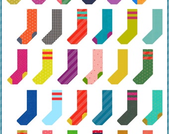 The Sock Quilt || PDF Quilt Pattern || Modern Easy Quilt Design