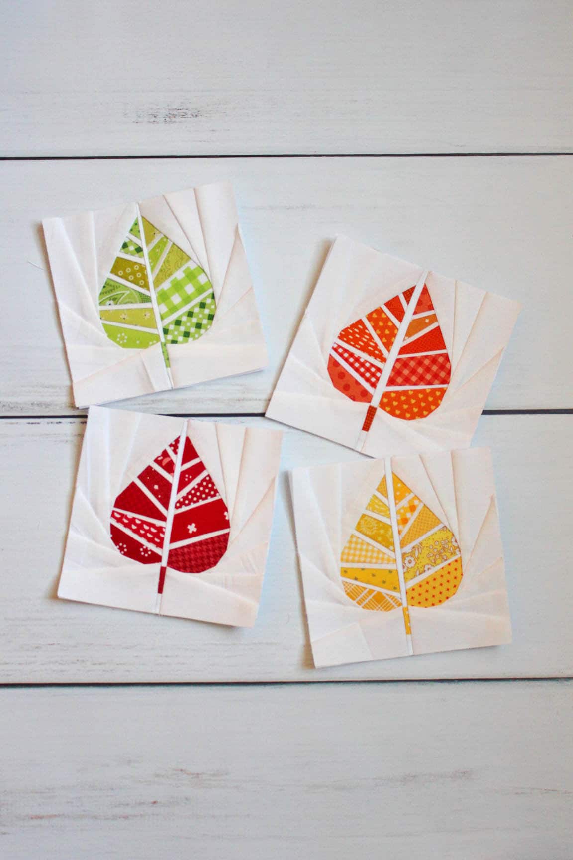 Geometric Leaf Foundation Paper Piecing FPP Quilt Block Pattern PDF  Download Modern Fall Quilting Pattern - Etsy