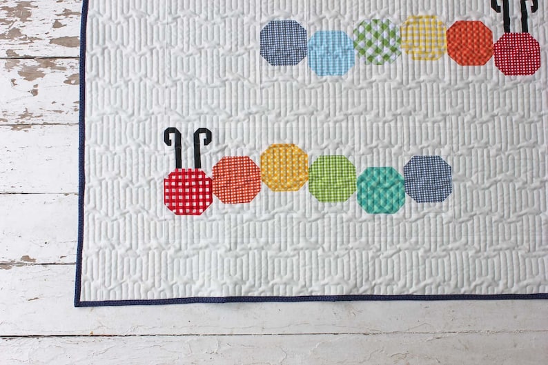 Caterpillar Quilt Pattern Easy Baby Quilt Pattern Etsy Australia