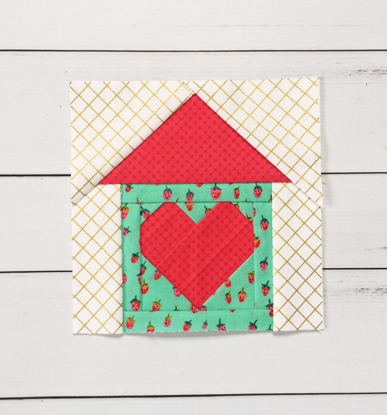 Home Sweet Home Foundation Paper Piecing FPP Quilt Block image 2