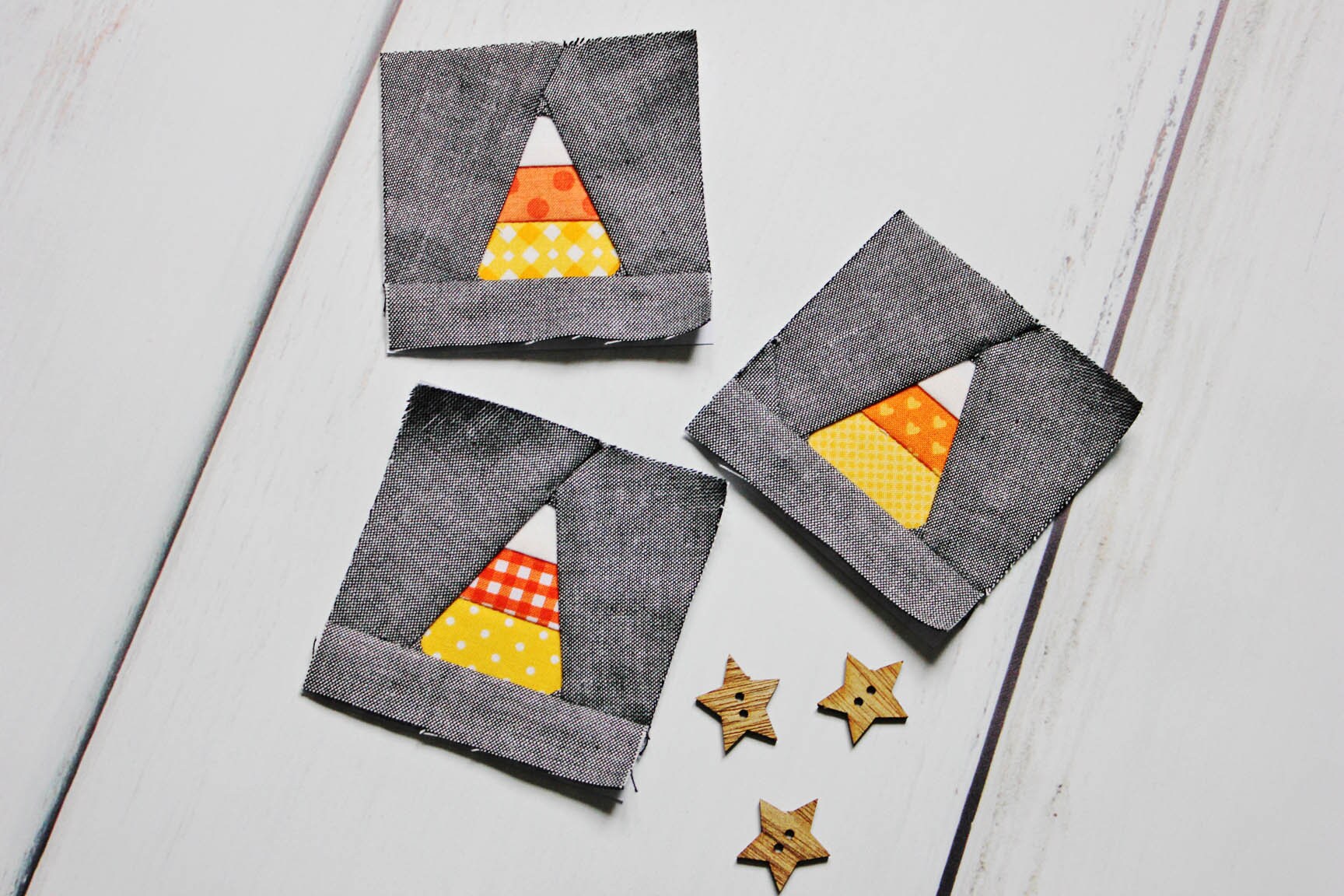 Candy Corn Foundation Paper Pieced FPP Quilt Block PDF Pattern Etsy